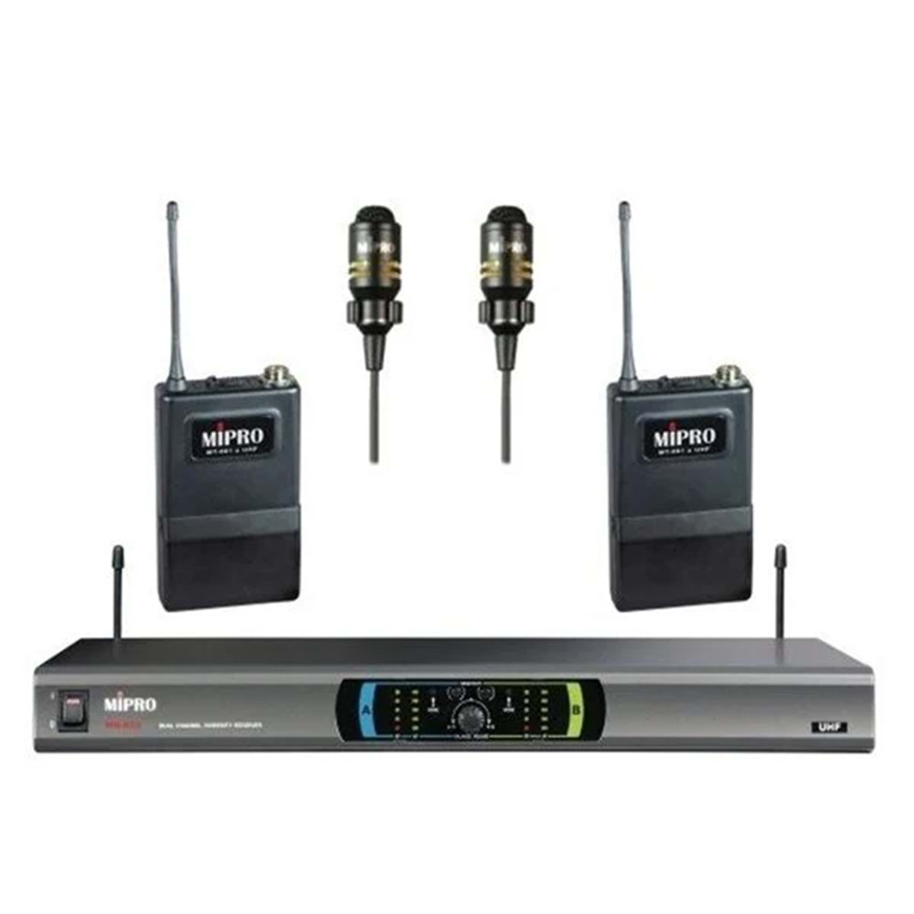 MR 823 Telsiz Mikrofon Seti UHF - Yaka+Yaka Mikrofon