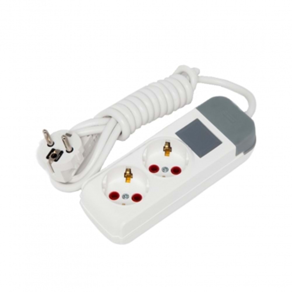 AU25A İkili Topraklı Priz Anahtarlı 5 Metre