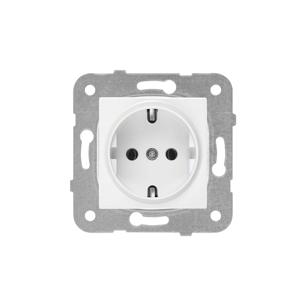 Karre-Meridian Beyaz Topraklı Priz