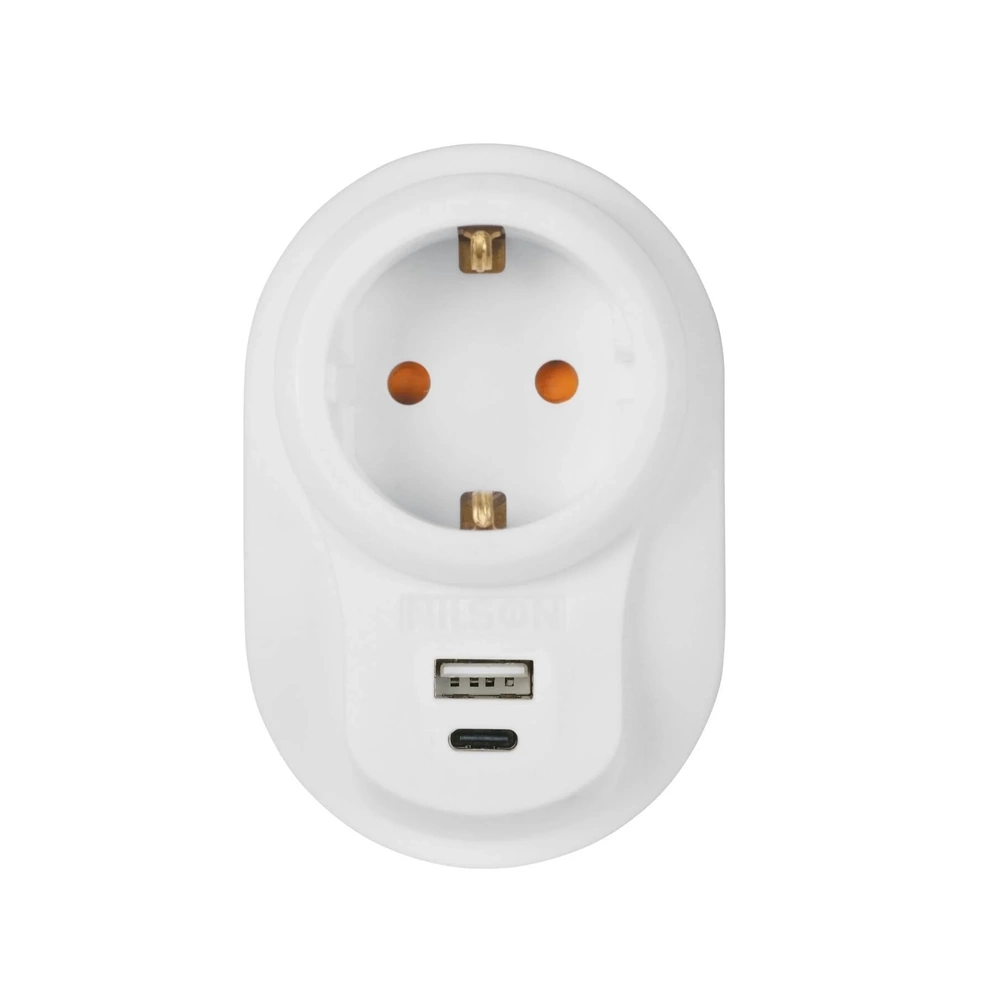 Tekli Akım Korumalı Priz ( USB + Type C )