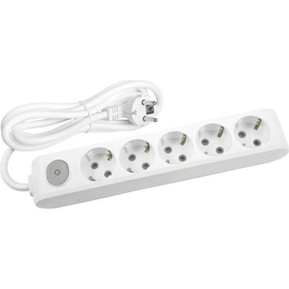 Multi-Let Altılı Priz Anahtarlı Topraklı Ç.K. 5mt