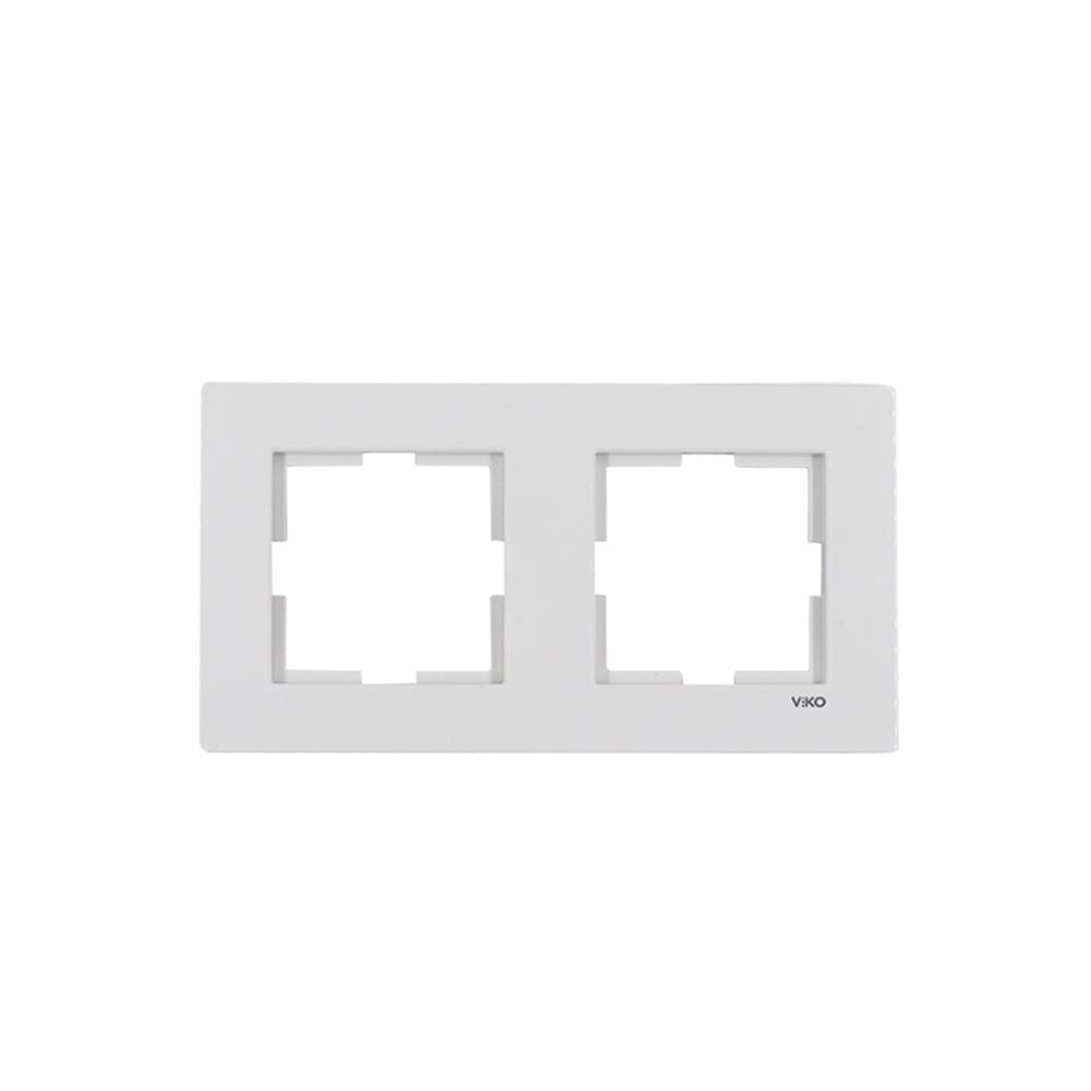 Karre İkili Beyaz Çerçeve