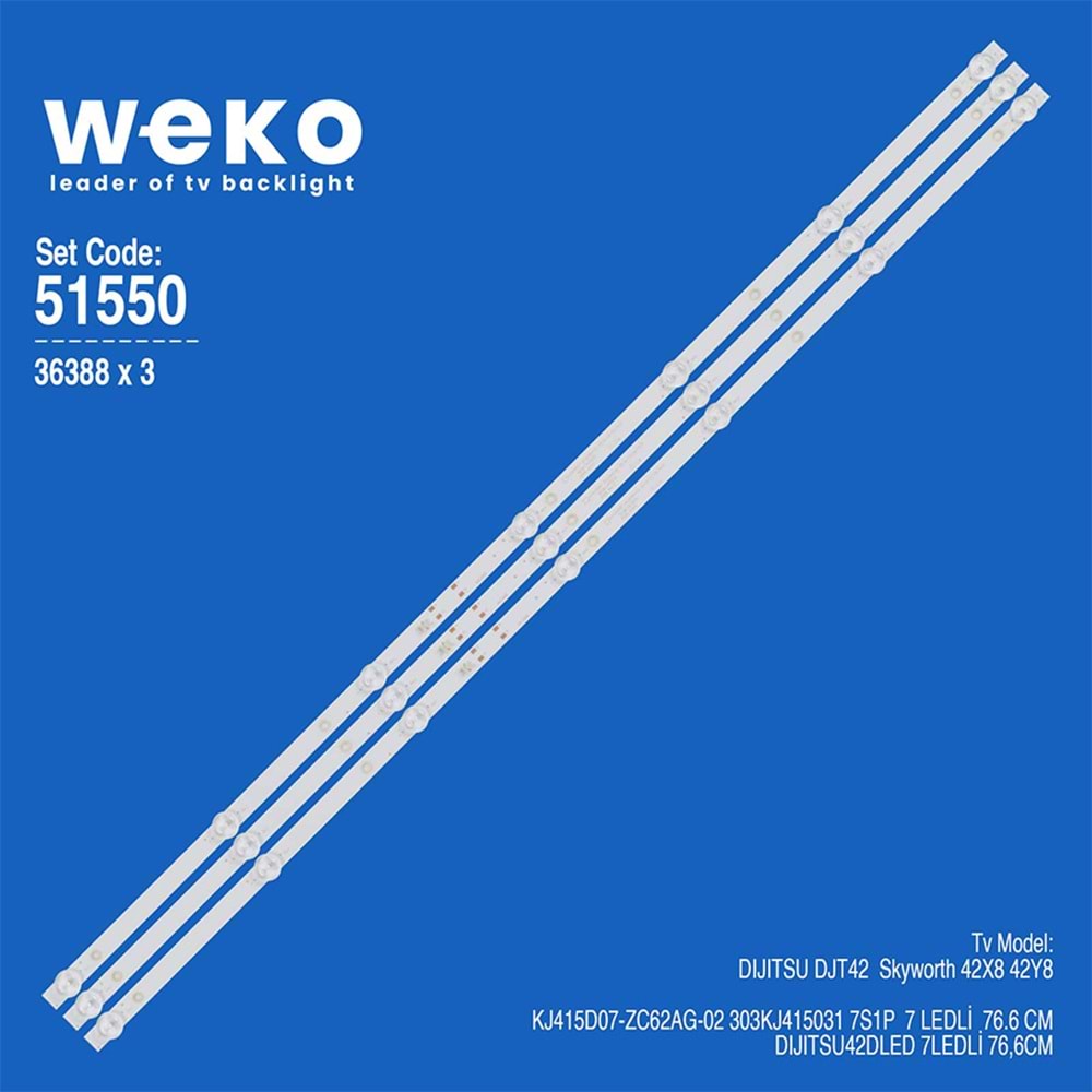 51550 WKSET-6550 Tv Led Bar
