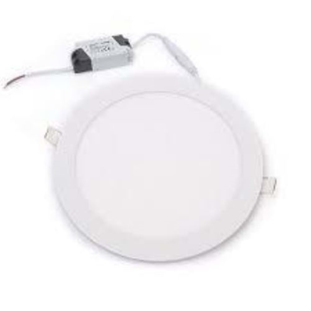 2718-02 3300K Yuvarlak Beyaz Kasa Led Panel