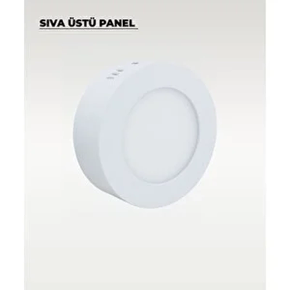 YJT-SPL-6W-RW Sıva Üstü Yuvarlak Beyaz LED Panel