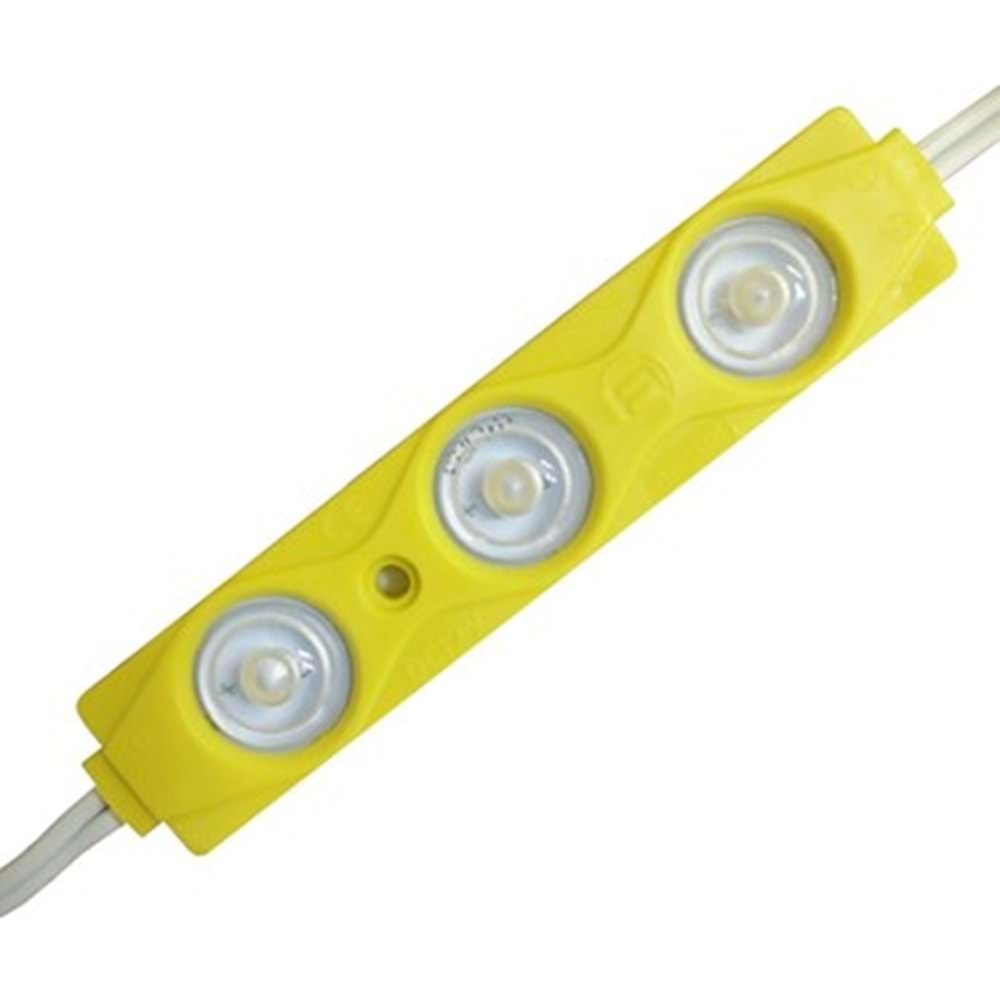 3 Çip 12 Volt Amber Parmak Led