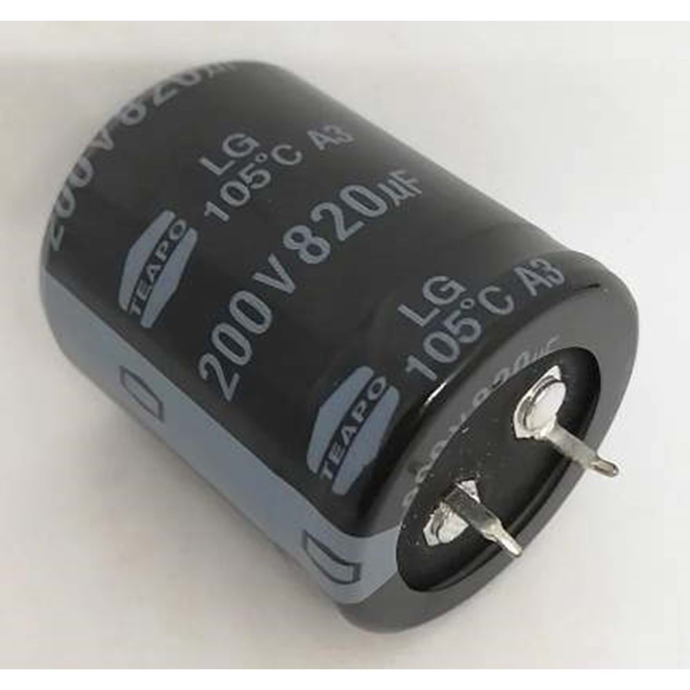 820uF 200V Elektrolitik Kondansator