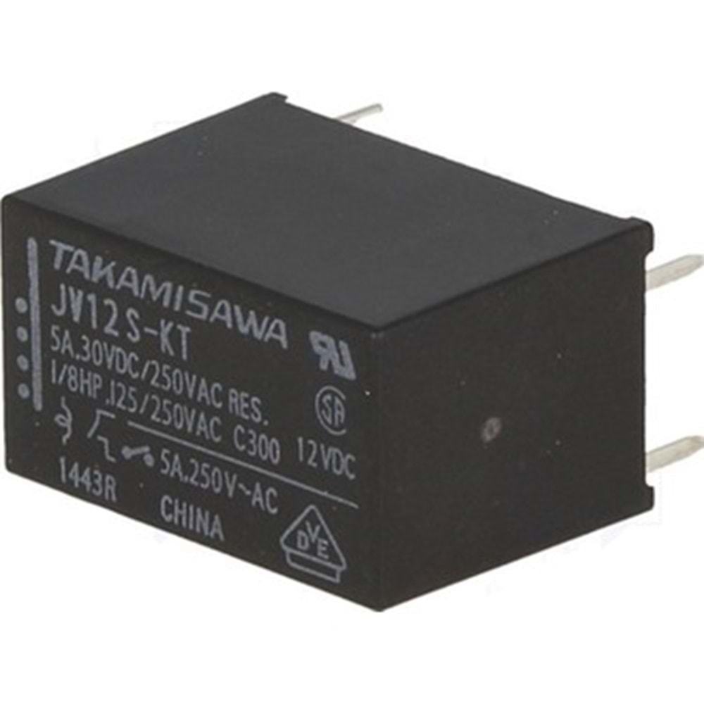 JV12S-KT 5A 12V 4 Pin Kombi Röle