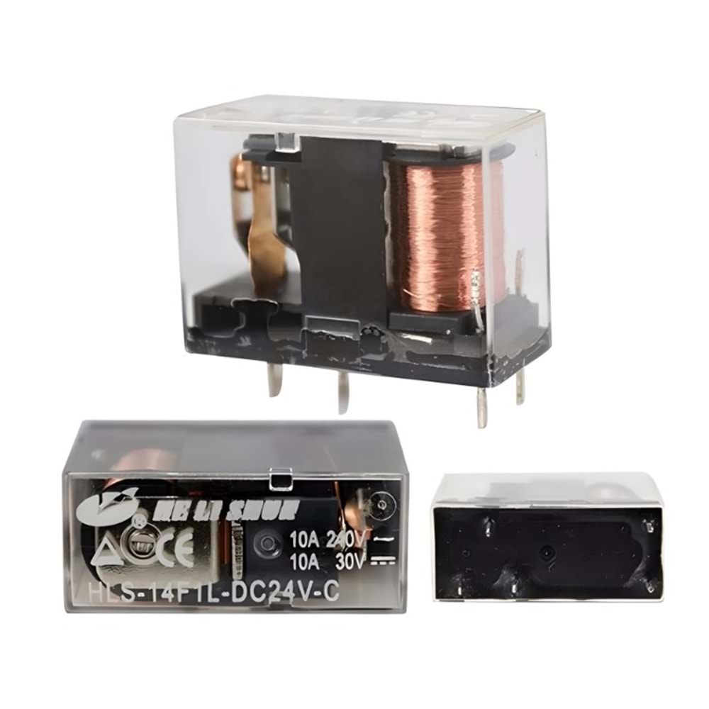 HLS-14F1L-DC24V-C 5 Pin Tek Kontak Röle