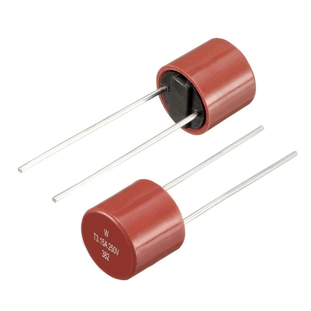 T3.15A 250V Kondansatör Tipi Plastik Sigorta