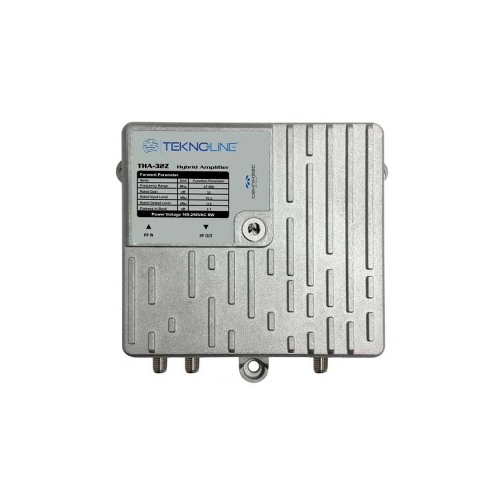 THA 32ZI Profesyonel Catv 32 db.RF+IF Full Band Mak. 105 db. 47-862 Mhz. Hat Yükseltici Zamak Kasa