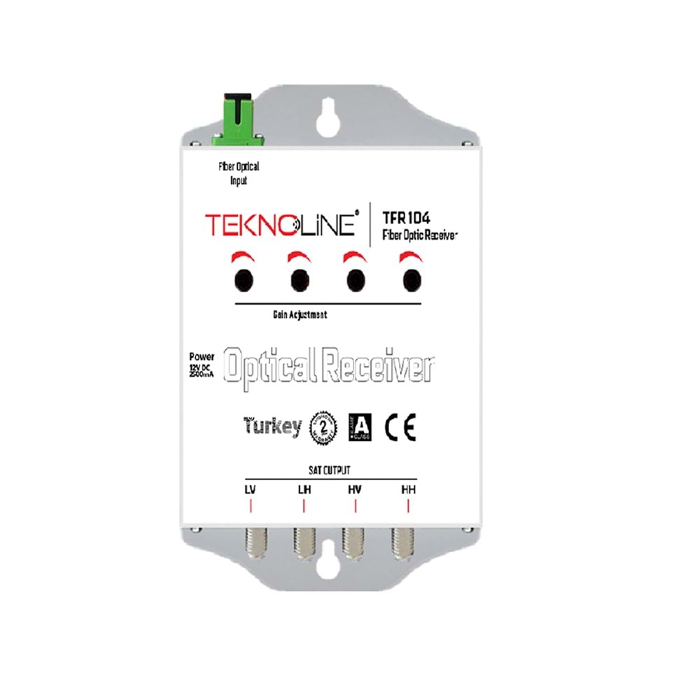 TFR 104/EK UYDU TEK KOR DUVAR TİPİ OPTİK RECEIVER