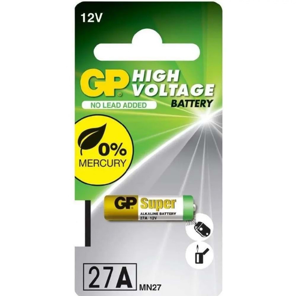 GP0027A GP27A-2C5 12V Alkalin Pil 1831