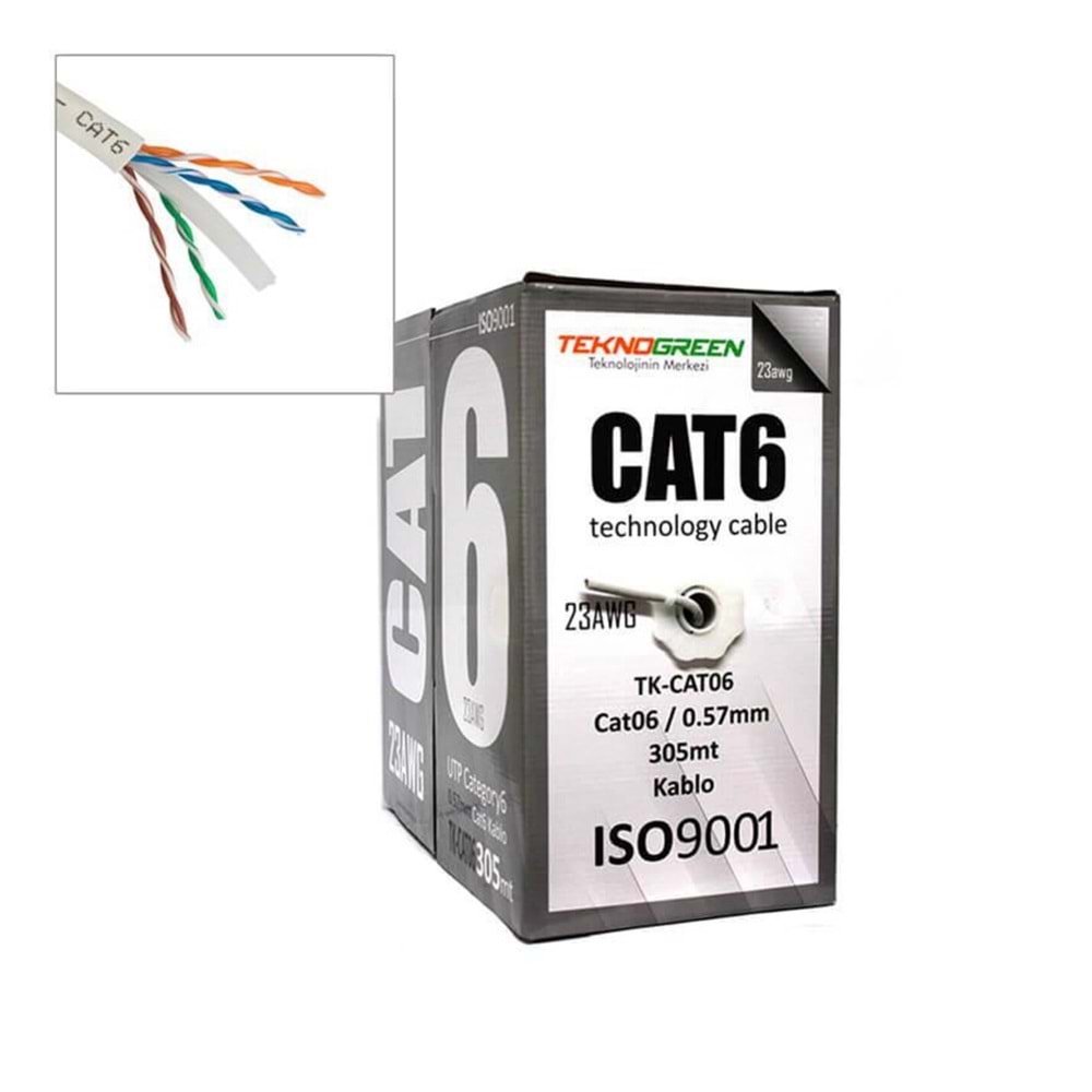 TK-CAT06 Cat6 0.57mm CCA Kablo