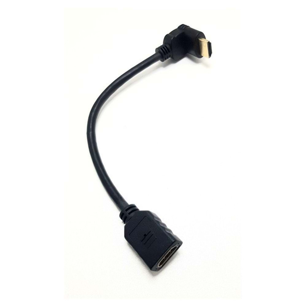 90 Derece Erkek-Dişi Çevirici 20cm HDMI Kablo