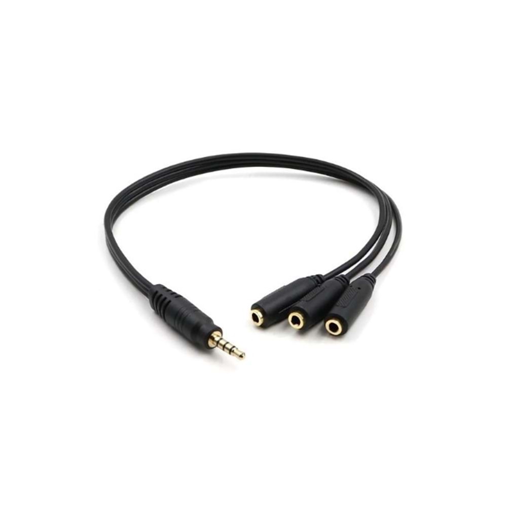 AUX ERKEK TO 3 AUX DISI 30CM KABLO