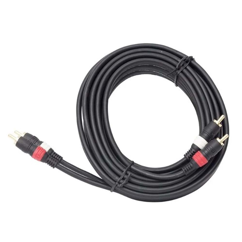 TUNEX ZK-706R 2RCA-M TO 2RCA-M 5MT KABLO