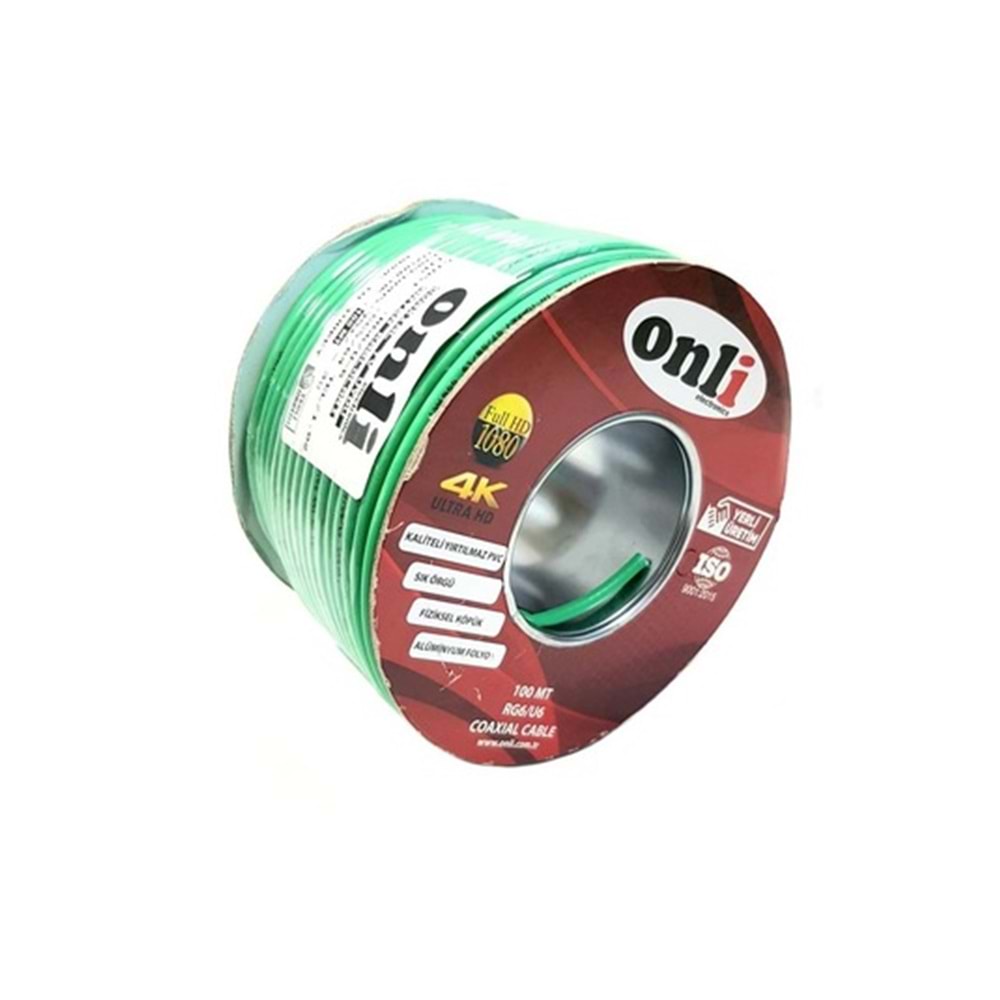 Onli RG6/U6 64 TEL ANTEN KABLOSU 100 Metre