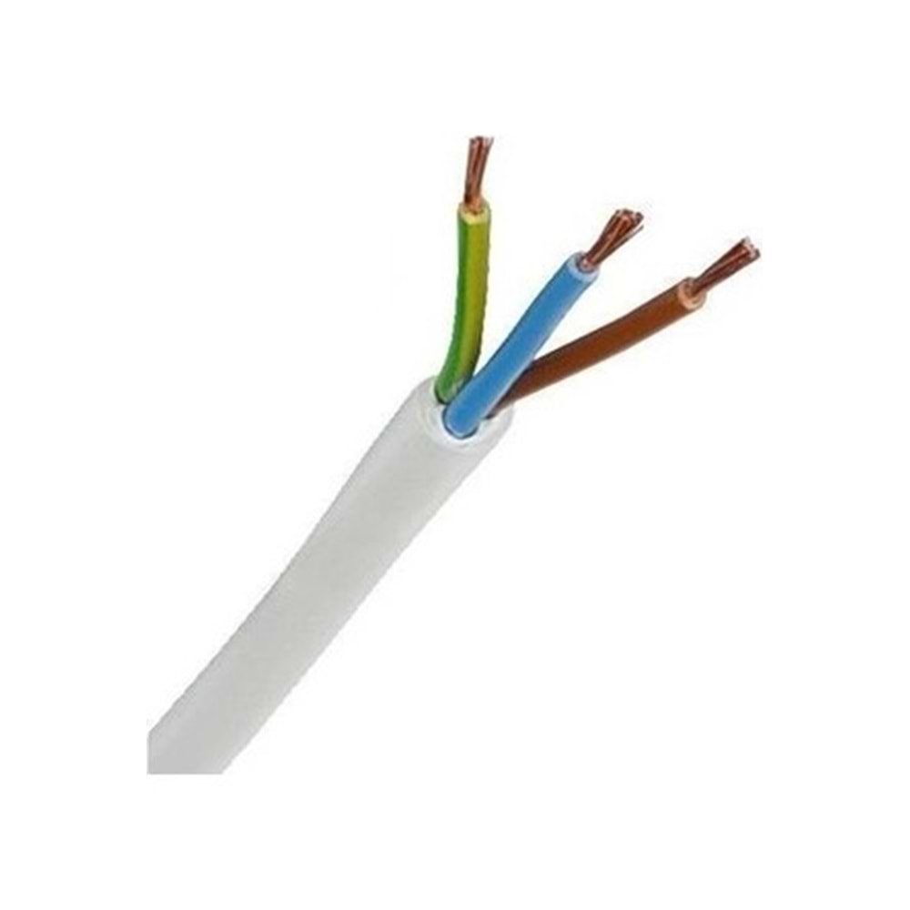 3*0.75mm2 Beyaz TTR Kablo