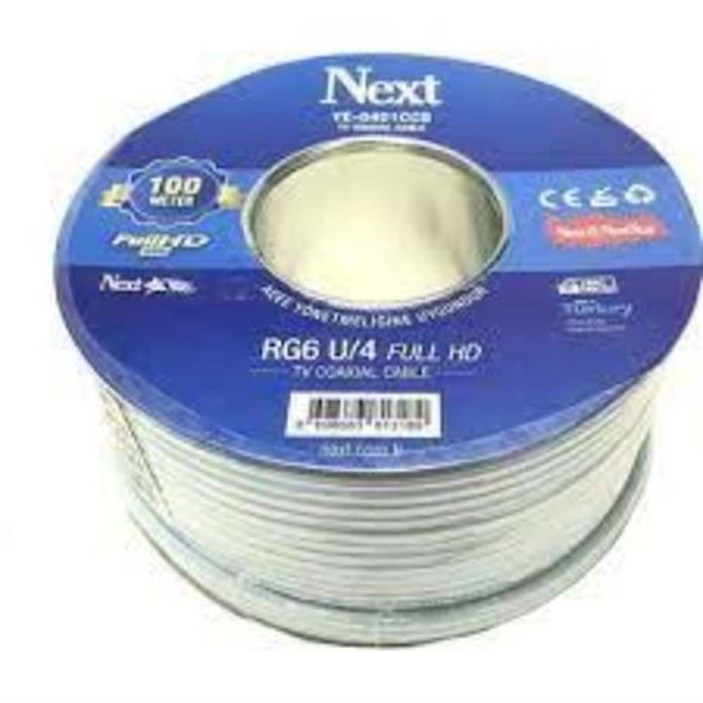 RG6/U4 48 Tel Coaxial Uydu Kablosu 100mt