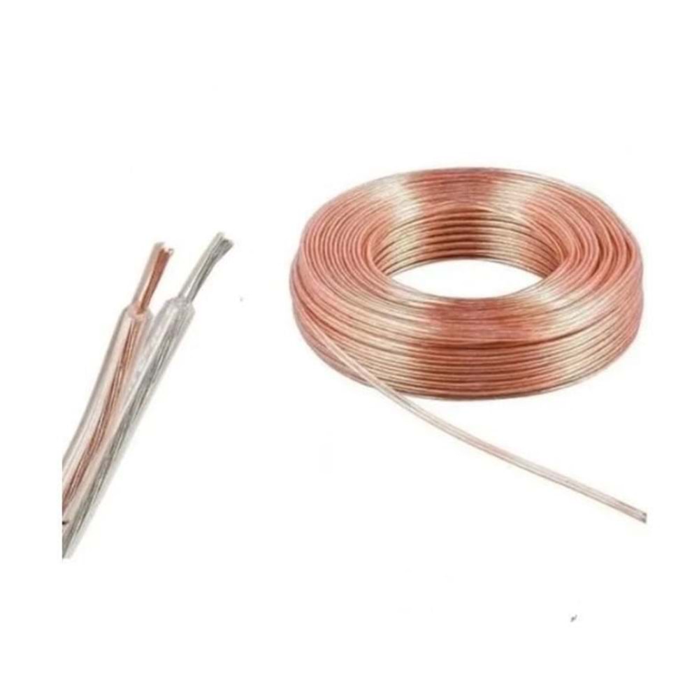 KABLO0025 2x1.5mm Şeffaf Kordon Kablo