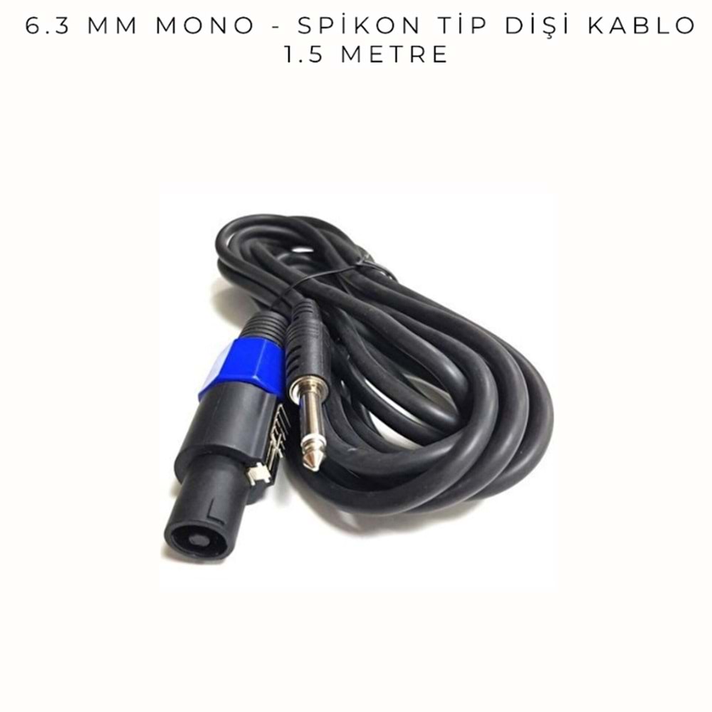 G-523G 6.3mm Mono 3.5mm Stereo 3mt Kablo