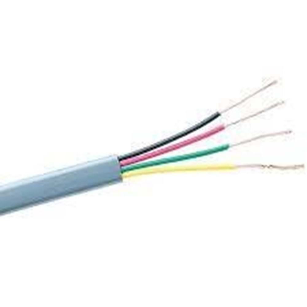 3272 2'li Gri Flat Köken Telefon Kablosu