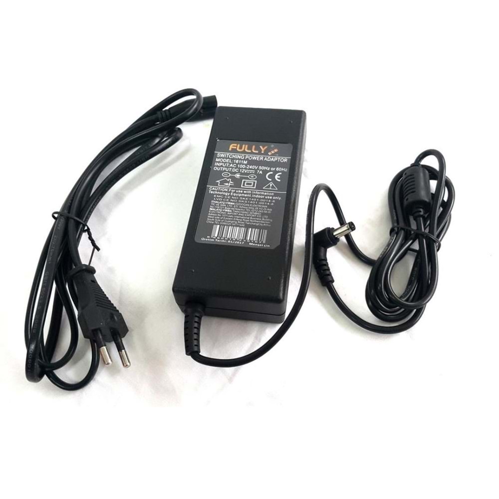 O-1611M 12V 7A 5.5x2.5mm Adaptör