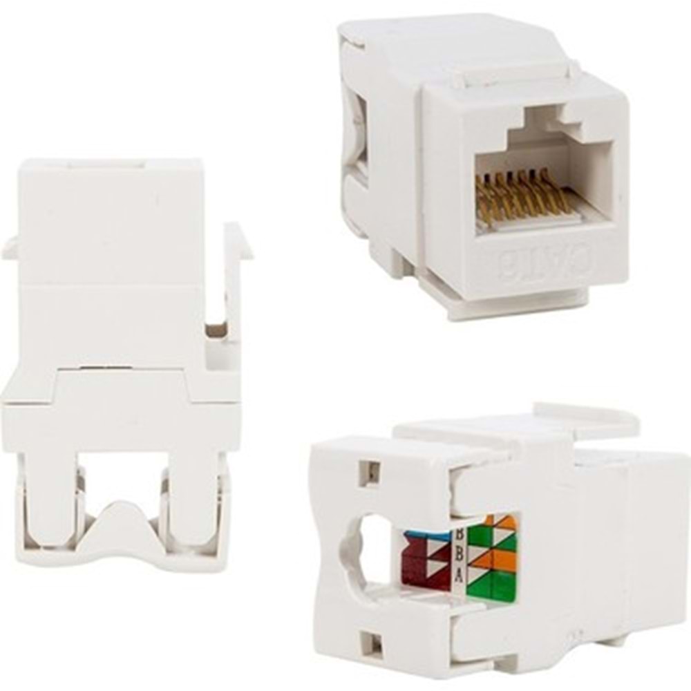 5064 RJ45 Şase Keystone Jack CAT5E-8P8C