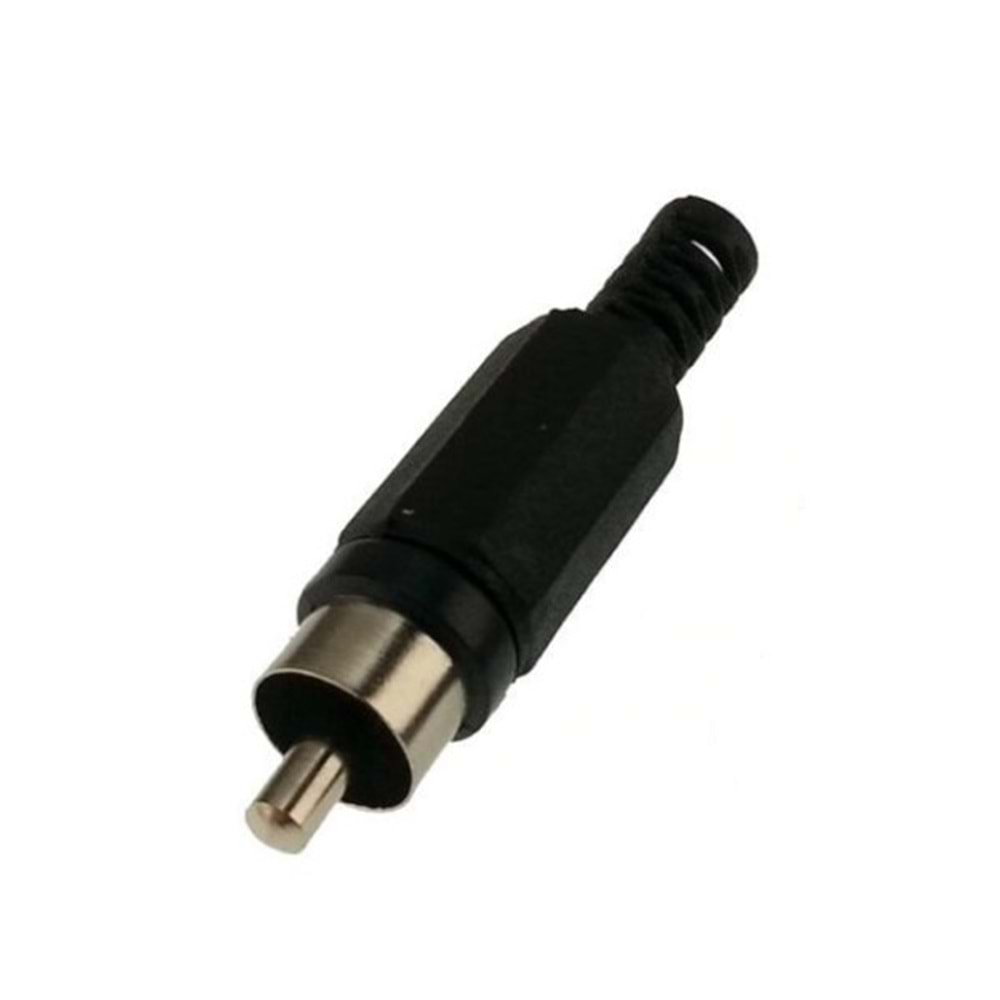 TG-J230 Rca Erkek Plastik Jack Siyah