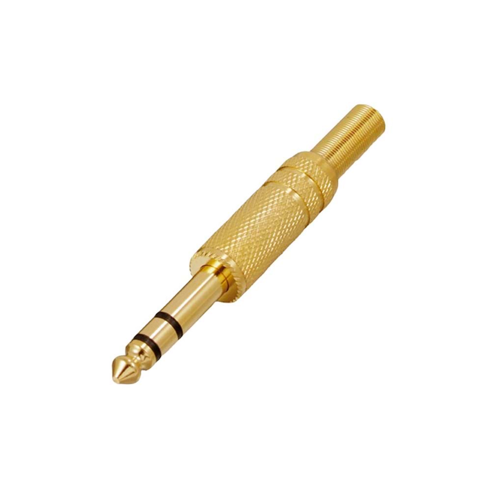 6.3mm Yaylı Stereo Gold Jak