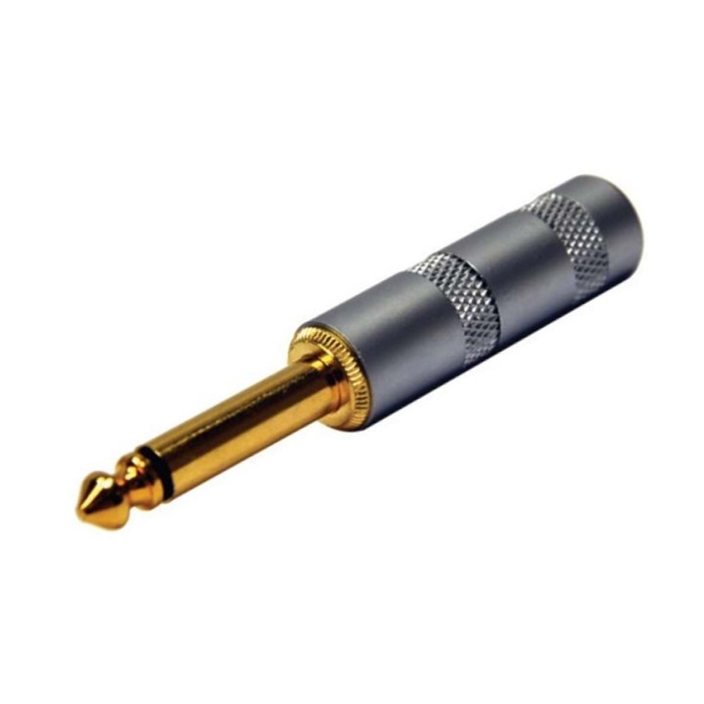 P-M613G 6.3mm Mono Metal Gold Jak