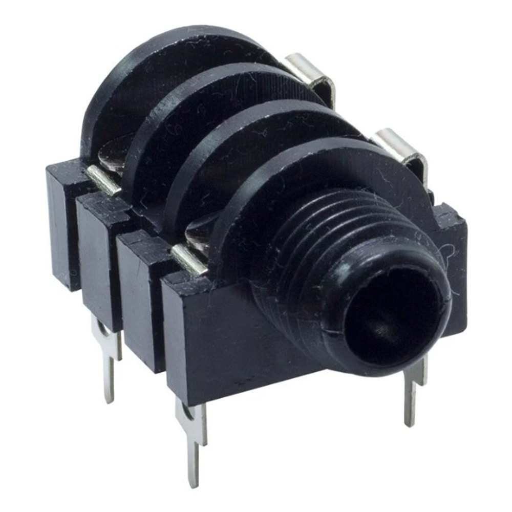 5429 6.3mm Gitar Jack Şase Yatık Mono