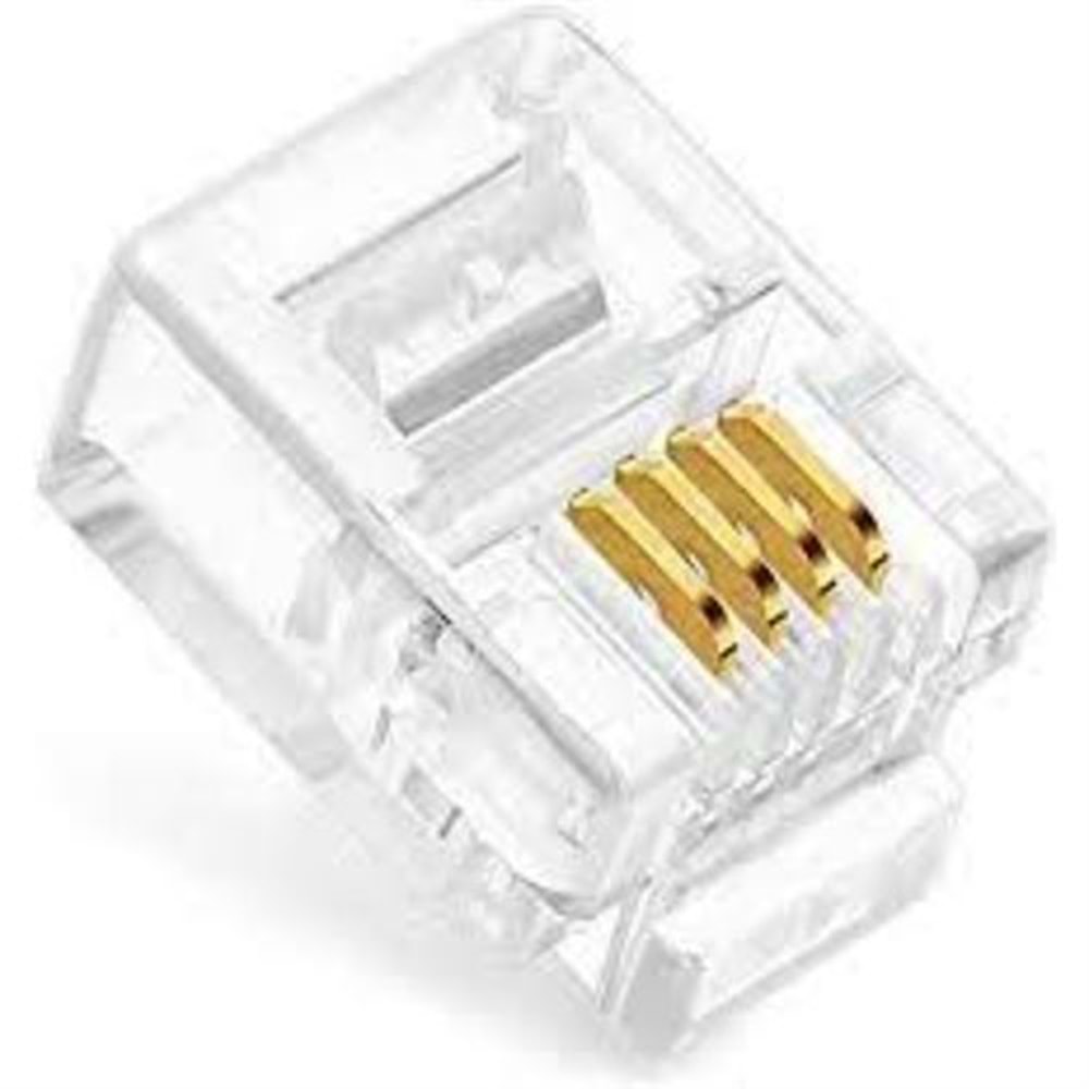 NTP 002 6P4C Plug 100 Adet