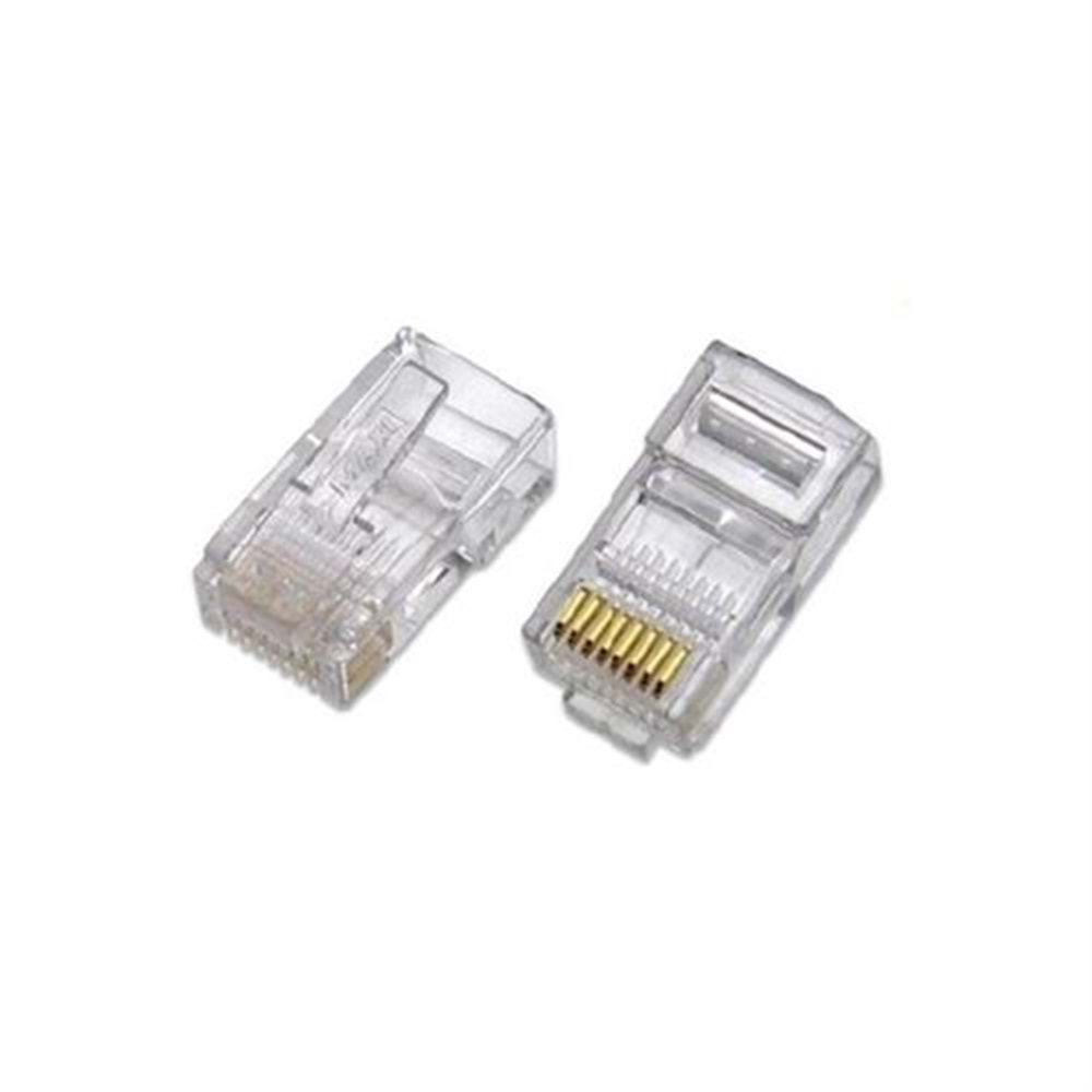 F0805 Cat6 EZ(Delikli) RJ45 Plug - 100 Adet