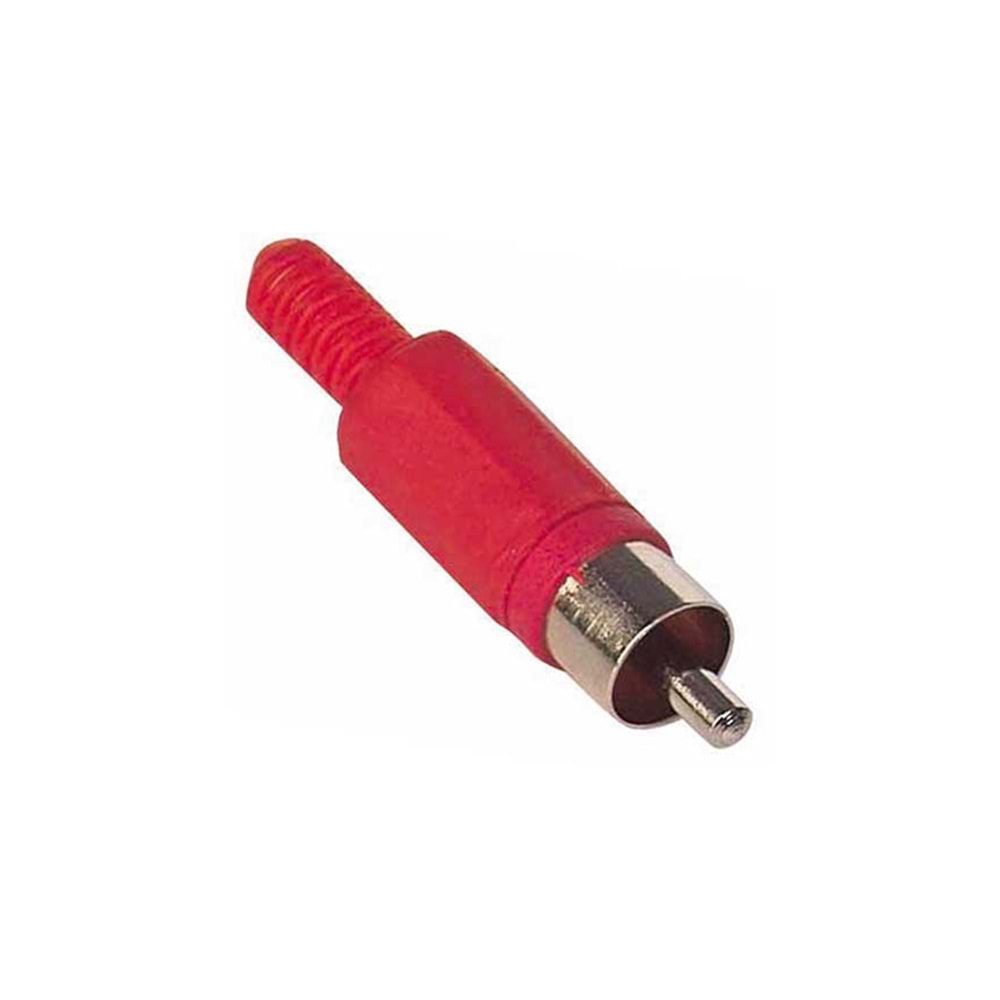 14227 Erkek RCA Konnektör - Kırmızı