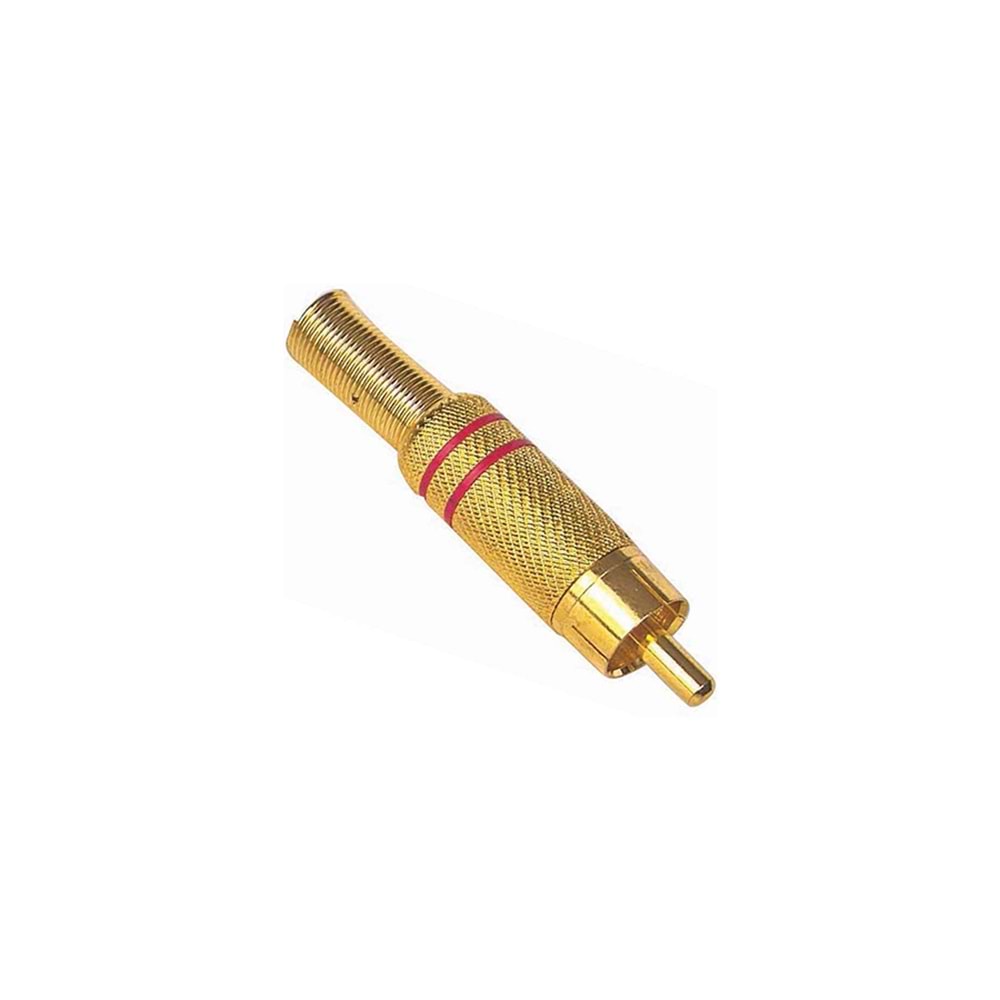 PM-1290 Metal Gold RCA Erkek Konnektör
