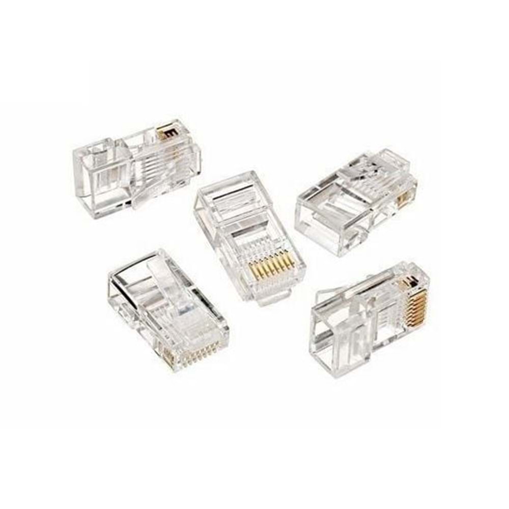 F0808 Cat5 8P8C Plug RJ45 10 Adet