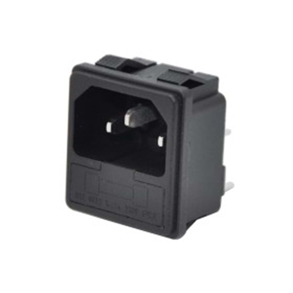 IC-212B C14 Power Soket Erkek Kulaksız AS-04