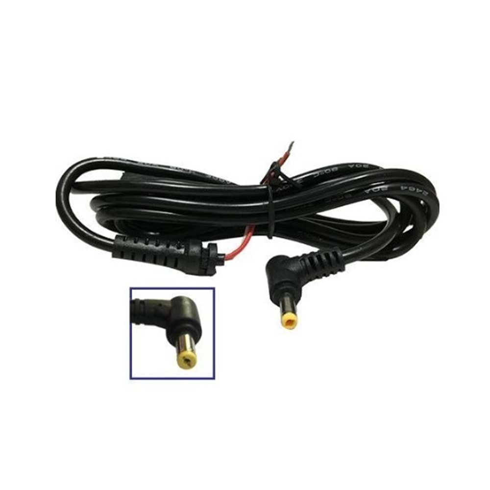 G-5517L 5.5x1.7 Jak Dc Kablo 1.5 mt L Tip