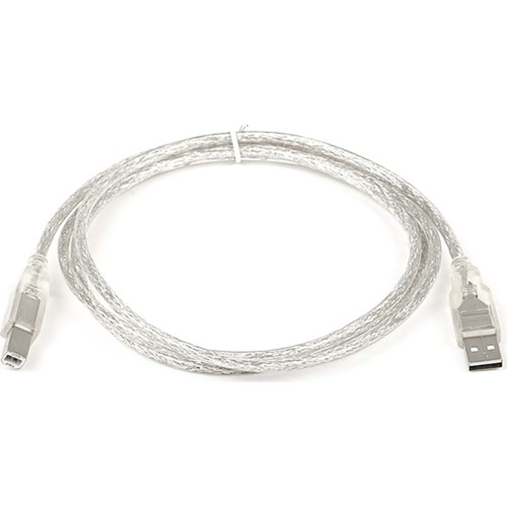 PM-1316 5mt Şeffaf Usb Yazıcı Kablosu