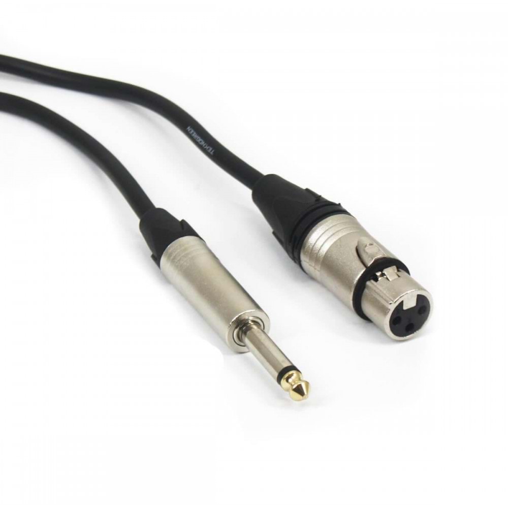 TKS-405 XLR Dişi-6.3 Mono Erkek Kablo 5 Metre
