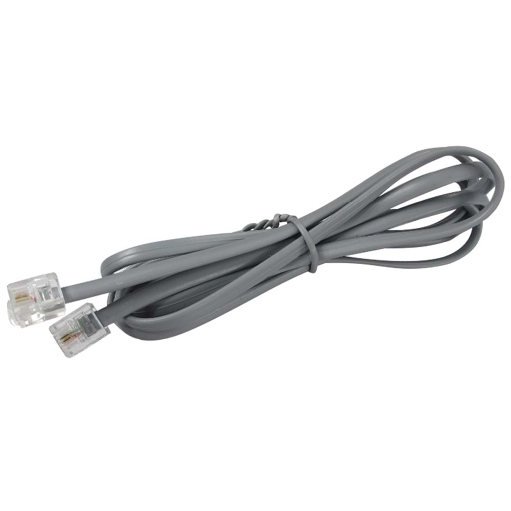 5896 Telefon Kablosu 3 Metre 2 Pin Soketli