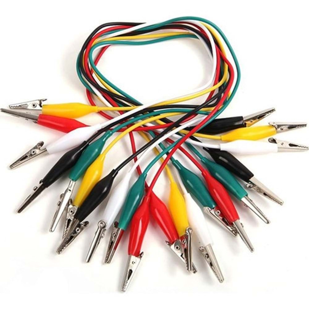 E-329A Krokodil Kablolu Küçük Uç 10 Adet