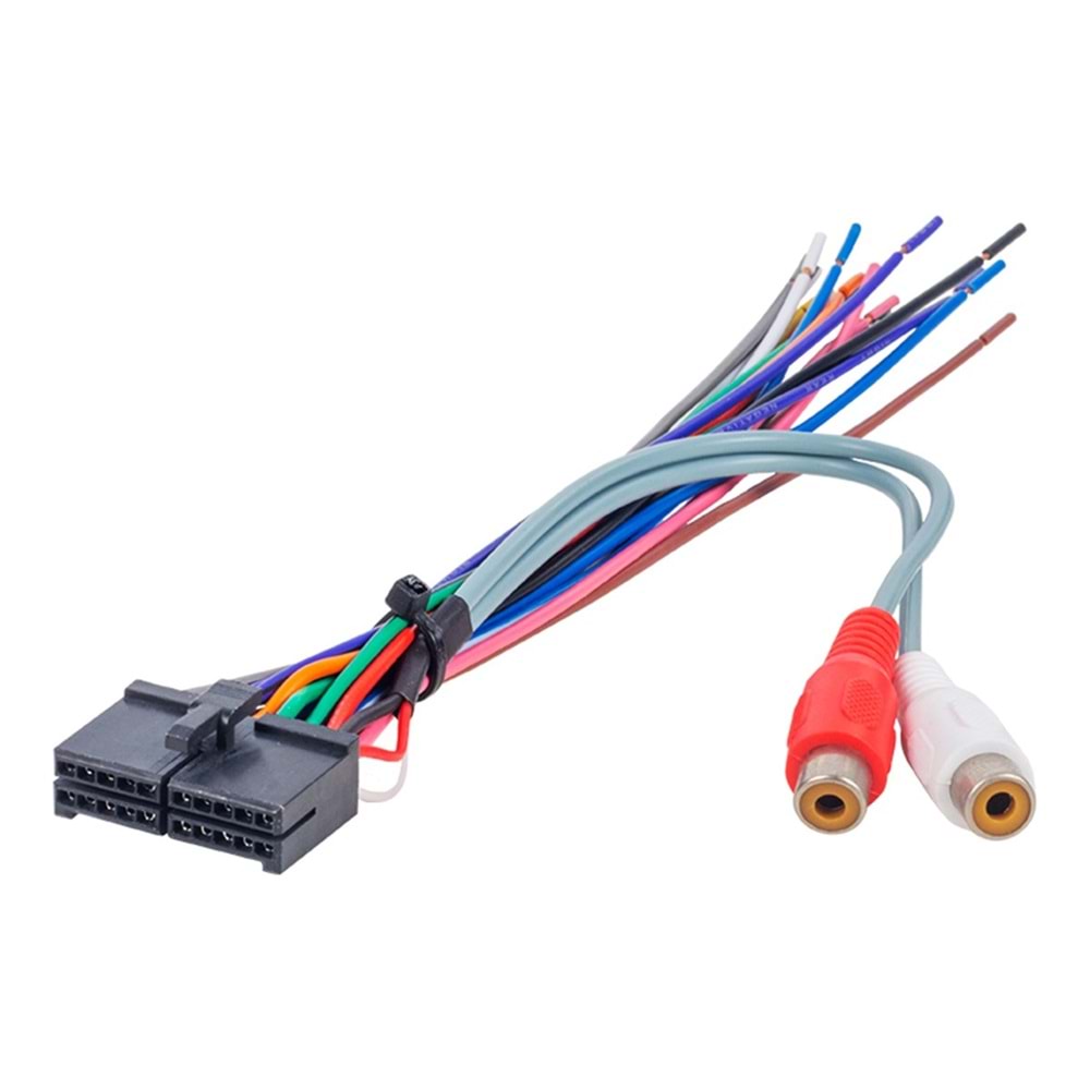 6085 20 Pin RCA'lı Ara Kablo Oto Soket G-545