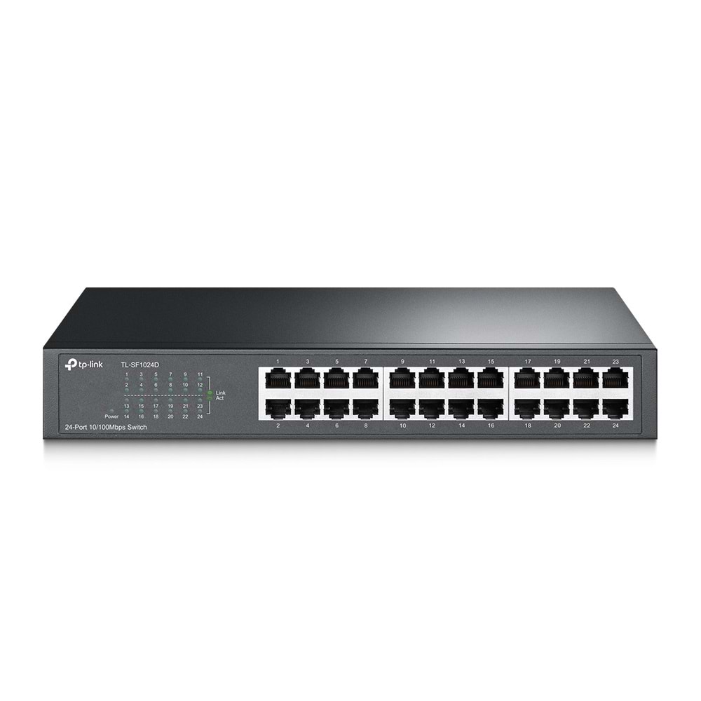 TL-SF1024D 24 Port 10/100Mbps Rockmount Metal Switch