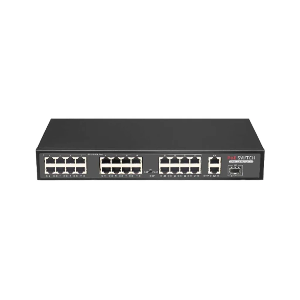 ODS-24P2U-300 24 PORT 10/100MB POEWİTH 2 UPLİNK GİGABİT SWİTCH