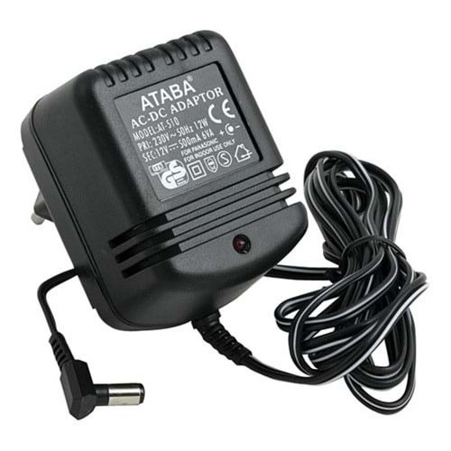 AT-510 12 VOLT 500 MA 12 WATT ADAPTOR
