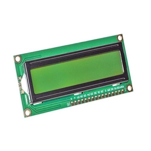 RC-10129 HD44780 LCD1602 LCD EKRAN MODÜLÜ (SARI-YEŞİL)