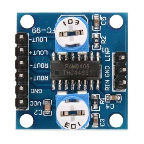 ARD-MDL 1310 - PAM8406 2*5W MİNİ DİJİTAL SES YÜKSELTİCİ